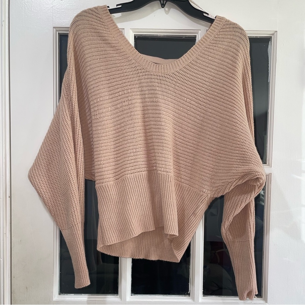 Blush Pink Oversized Sweater